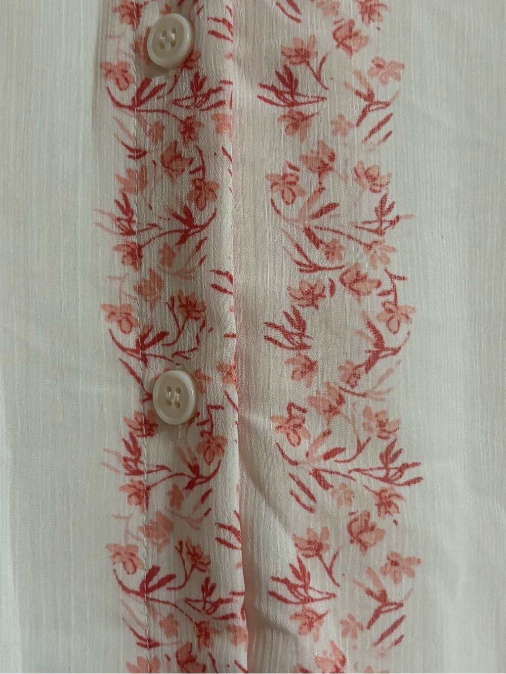 Emma & Michele White and Pink Printed Shirt A-line Dress retails $70 - Picture 12 of 12